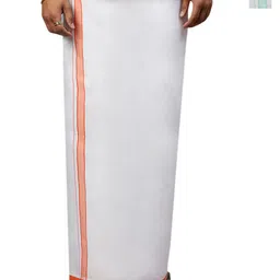 Ramraj Pack of 2 Men Solid Border Dhoti-24