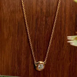 PALMONAS 925 Sterling Silver Gleam Orb 0.21 Carat Lab-Grown Diamond Necklace for Womens-image-86