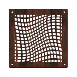 RANDOM Brown Geometric Window Blinds image 3