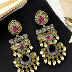 FEMMIBELLA Contemporary Chandbalis Earrings-38