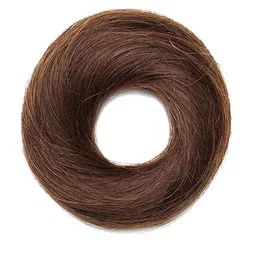 RITZKART Clip In Straight Bun Hair Extension - Light Brown - 6.5 Inch-image-31