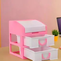 Kuber Industries Pink 2 Pieces Drawer Organisers-12