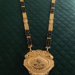 niva fashion Brass Gold-Plated Artificial Stones and Beads Mangalsutra-picture-46