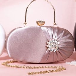MISHA Ruby Bloom Embellished Box Clutch-image-15