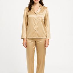 DEHMAN Shirt Collar Night Suit-image-84