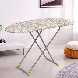 Aura Brown & Blue Printed Adjustable & Foldable Iron Stand-12