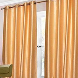 BELLA TRUE Beige 2 Pieces Black Out Long Door Curtains-image-76