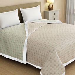 Boutique Living India Grey Geometric Double Bed Dohar-image-96