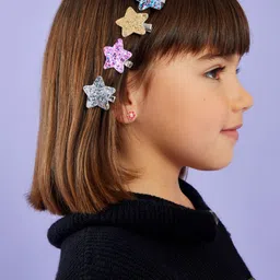 Accessorize Girls Set of 4 Alligator Hair Clip-20