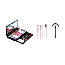 skrynnzer Set Of 7 Beauty Professional Makeup Kit With Brush Set & Fan Brush Applicator-81