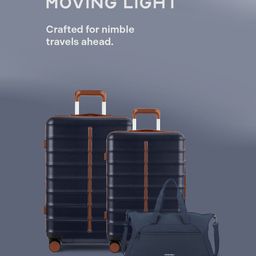 Assembly Set Of 3 Hard-Sided Trolley Bag & Bag Pack With 360-Degree Rotation & Rain Cover image 3