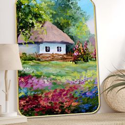 Myntra Elegant Homes Green & Blue Wood Wall Paintings-image-57