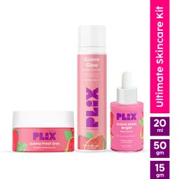 PLIX THE PLANT FIX Guava Glycolic Serum-30ml, Guava Sunscreen-50g, Guava Under Eye Gel-15g-40