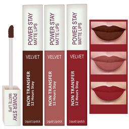 PERPAA Set Of 3 Waterproof Liquid Matte Power Stay Lipstick 150gm-93