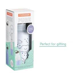 TYPHOON White Solid Pure Colour Change Cloud Water Bottle-48
