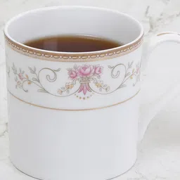 Home Centre White & Pink Printed Bone China Glossy Mug-3