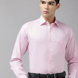 Van Heusen Custom Striped Pure Cotton Formal Shirt-image-98