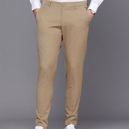 Louis Philippe Ath.Work Men Comfy Tapered Fit Chinos Trousers-image-23
