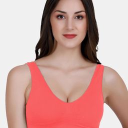 Amour Secret Coral Lightly Padded Sports Bra-picture-35