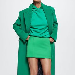 MANGO Women Satin Mini Straight Skirt-image-39