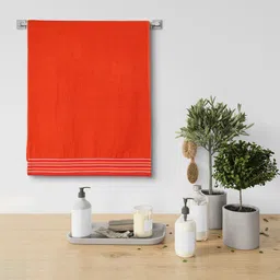 Urban Magic Orange Solid 400 GSM Soft Bath Towel-image-58