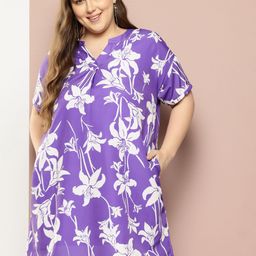 Sztori Plus Size Floral Print Sheath Dress-image-20
