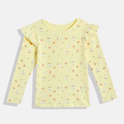 makemyfab Floral Print Ruffles Top-image-16