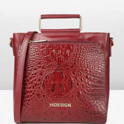 Hidesign Animal Textured Leather VIOLA Structured Handheld Bag-image-53