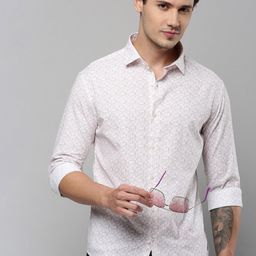 SHOWOFF Comfort Micro Disty Printed Cotton Casual Shirt-image-9