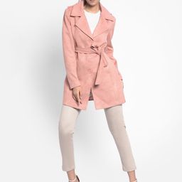 Crimsoune Club Notched Lapel Longline Overcoat With Belt-picture-35