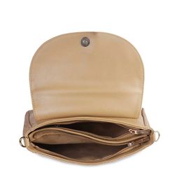 Metro Beige Textured Structured Satchel image 4
