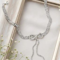 Joker & WItch Silver Delphine Bow Style Necklace-image-20