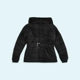 Pantaloons Junior Black Cotton Quilted Full Sleeves Jacket-picture-27