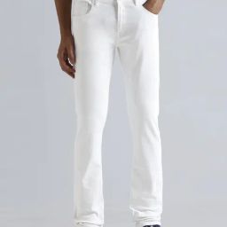 Pepe Jeans White Cotton Slim Fit Jeans-image-46