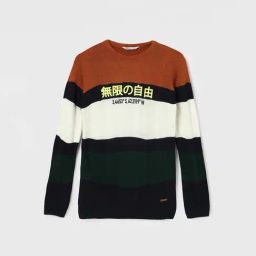 Fame Forever by Lifestyle Boys Multicolor Color Block Full Sleeves Sweater-image-97