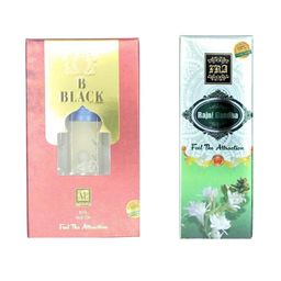 RAVIOUR LIFESTYLE Feel The Attraction Set Of 2 B Black & Rajni Gandha Attar - 8ml Each-4