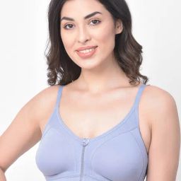 Clovia Blue Non Wired Non Padded T-Shirt Bra-image-29