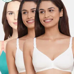 Inner Sense Multicolored Non Wired Non Padded Nursing Bra (Pack Of 3)-picture-10