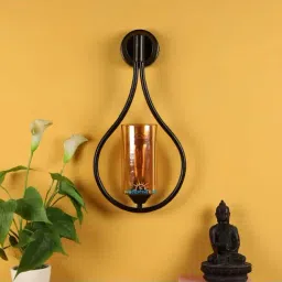 DecorativeRay Black & Gold Iron Wall Light - Set of 1-13