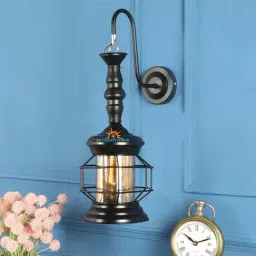 DecorativeRay Black Iron Wall Light - Set of 1-image-87