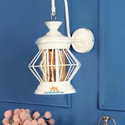 DecorativeRay White Iron Wall Light - Set of 1-image-33