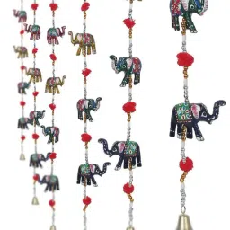 eCraftIndia Rajasthani Elephant Door Hanging Home Decor- Set of 2-38