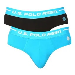 U.S. Polo Assn. Assorted Color Regular Fit Briefs - Pack Of 2-image-34