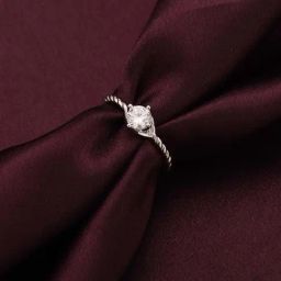 GIVA 92.5 Sterling Silver Twisted Ring for Women-image-25