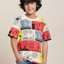 Kidsville Multicolor Cotton Printed T-Shirt-image-91
