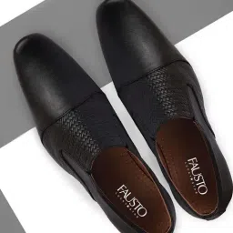 Fausto Men's Black Formal Loafers-picture-47