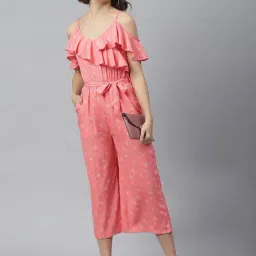 StyleStone Light Pink Floral Print Jumpsuit-picture-31