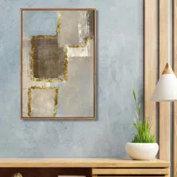 999Store Brown Canvas Wall Painting Panel With Fibre Frame-39