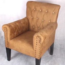 Ikiriya Arista Solid Brown Wood Arm Chair-image-13