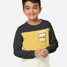HELLCAT Grey Color Block Full Sleeves T-Shirt-image-50